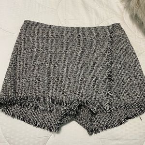 Black and White Quilted Skort